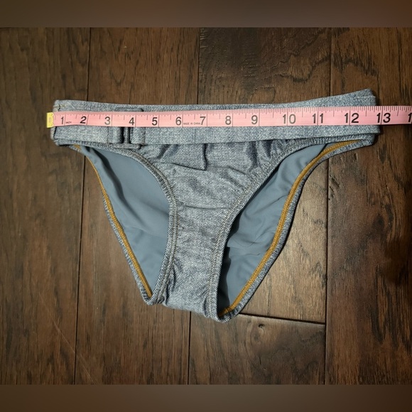PILY Q PQ Swim Girls Belted Denim Bikini Set Size 16 NWT & Hygienic Liner - Picture 5 of 9